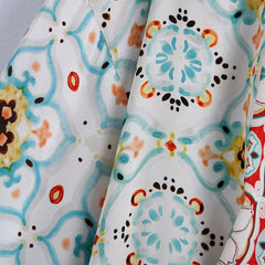 فستان بوهو ستايل قصير مطبوع عليه زهور نصف كم وياقة مقلوبة فساتين أنيقة على شكل حرف A فساتين نسائية أنيقة غير رسمية 