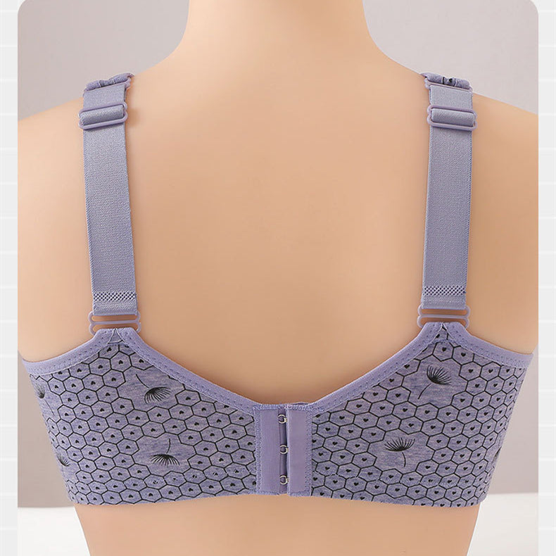 New product vest style adjustable underwear Gathered breasts lace no steel ring bra 36-46BC