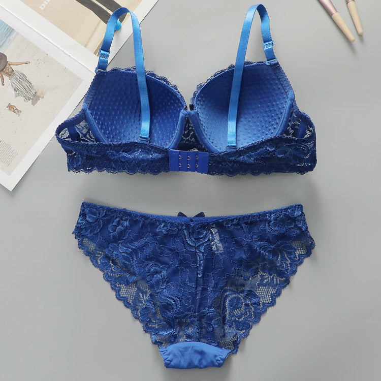 Women's Sexy Bra Push Up Full Coverage Lace Lingerie Set