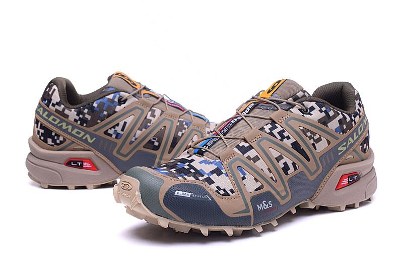 Gray green Salomon outdoor casual retro Speed Cross III  surface hiking sneakers men's hiking shoes 40-46