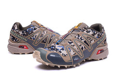Gray green Salomon outdoor casual retro Speed Cross III  surface hiking sneakers men's hiking shoes 40-46