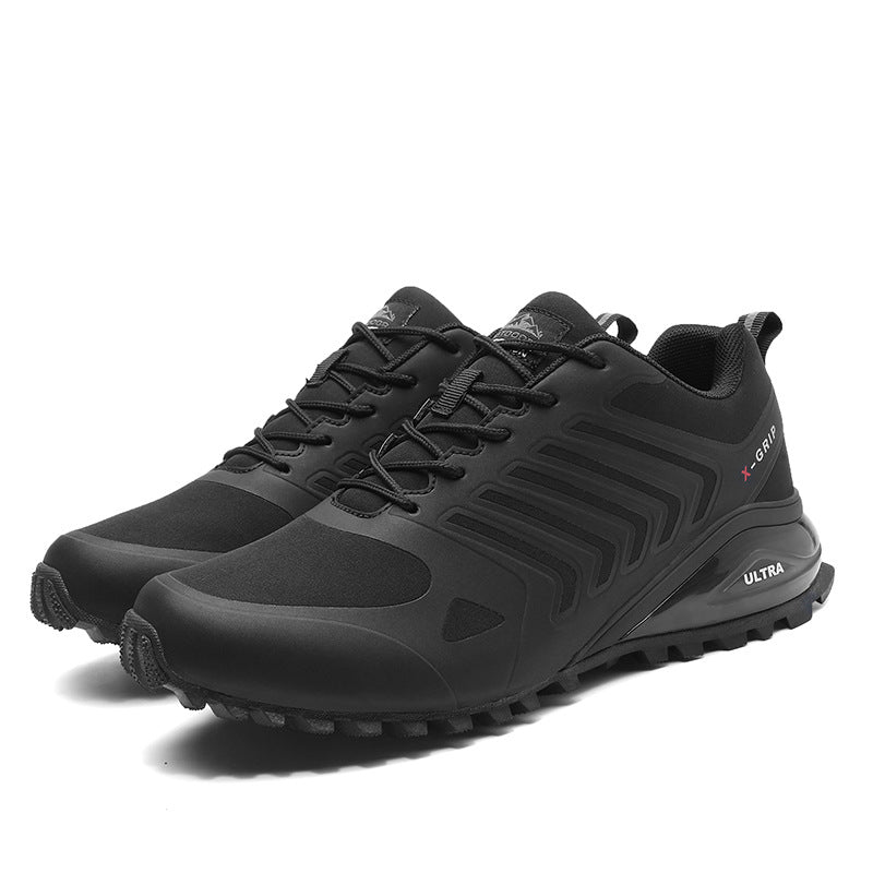 Outdoor running shoes spring and autumn large size air cushion men's shoes outdoor hiking shoes trail running shoes hiking shoes.