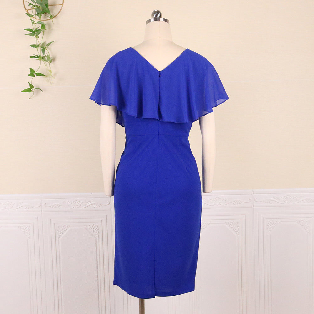 Bodycon Dress V Neck Sleeveless Office Lady Work Casual Evening Birthday Party Robes Plus Size 4XL 5XL Summer New Fashion