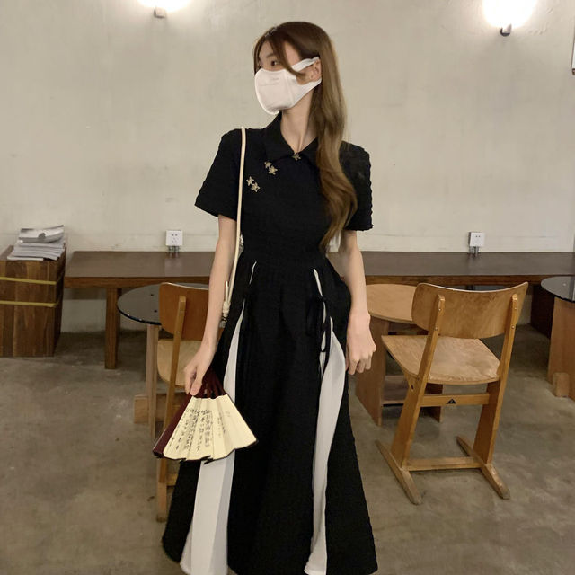 Midi Dress Women's Strap Design Elegant Temperament Korean Ladies A-line Fashion Casual Daily Summer Simple New Vest 2*14