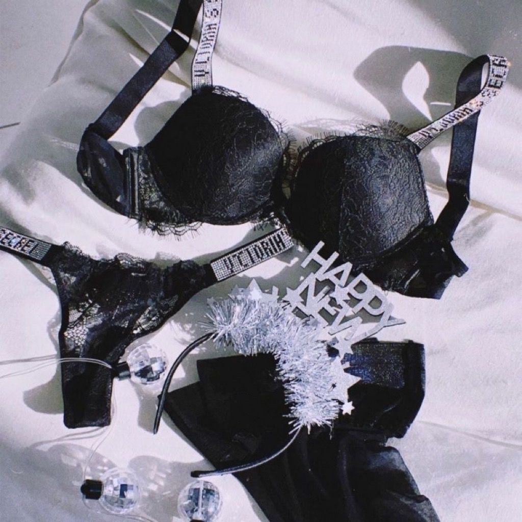 Gathering Girls Underwear Adjustable Lace Hot Diamond Bra Underwear Set