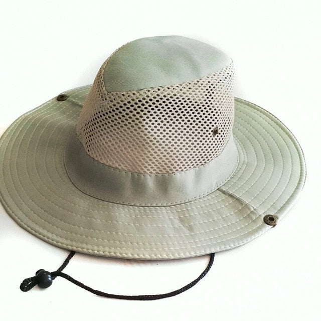 Fishing Caps Men's Outdoor Hat Knight Cap Wide Straw Hat Summer Autumn Tourism Hiking Beach Sun Cap