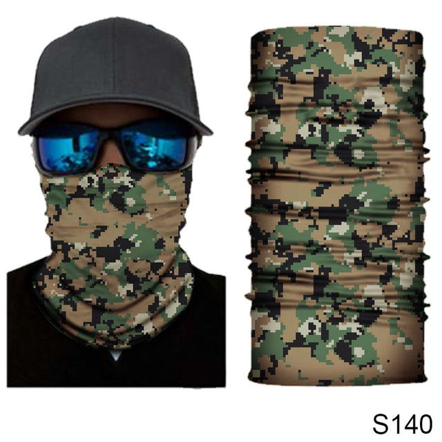 Camouflage Cycling Face Mask Tactical Military Scarf Neck Gaiter Men Seamless Bandana Women Headband Balaclava Tube Face Shield