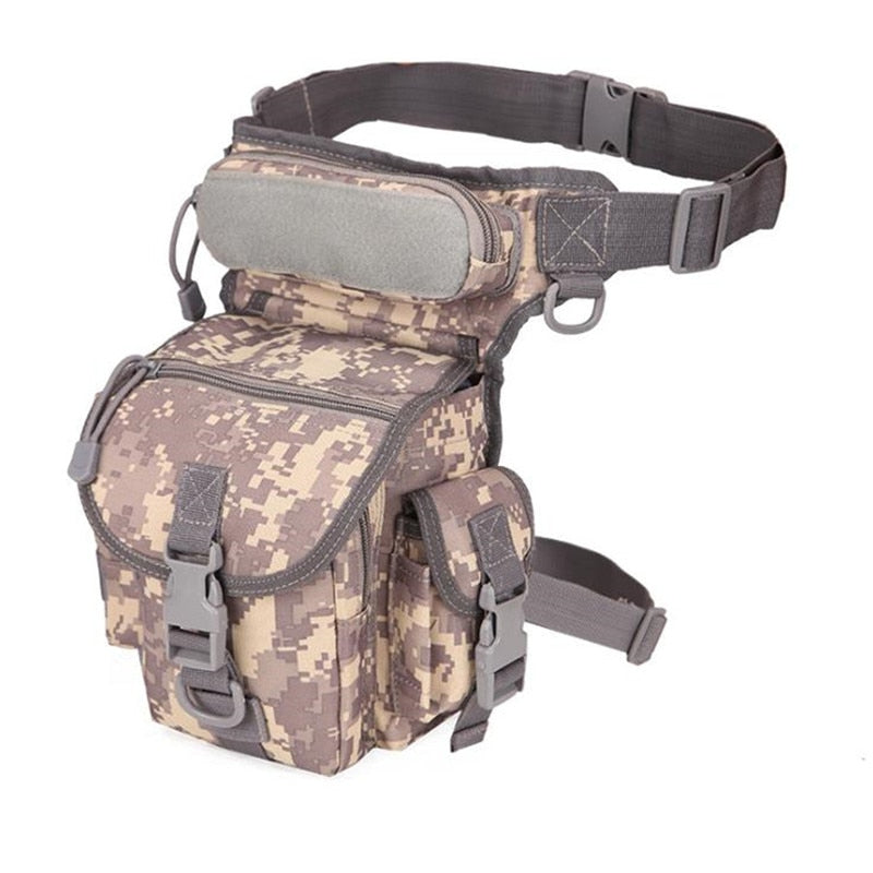 Military Tactical Drop Leg Bag Tool Fanny Thigh Pack Hunting Bag Waist Pack Motorcycle Riding Men Military Waist Packs