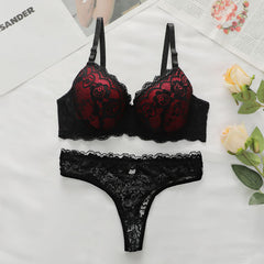 Women's Bra Sexy and Comfortable Recommendation Gather Steel Ring Underwear Set