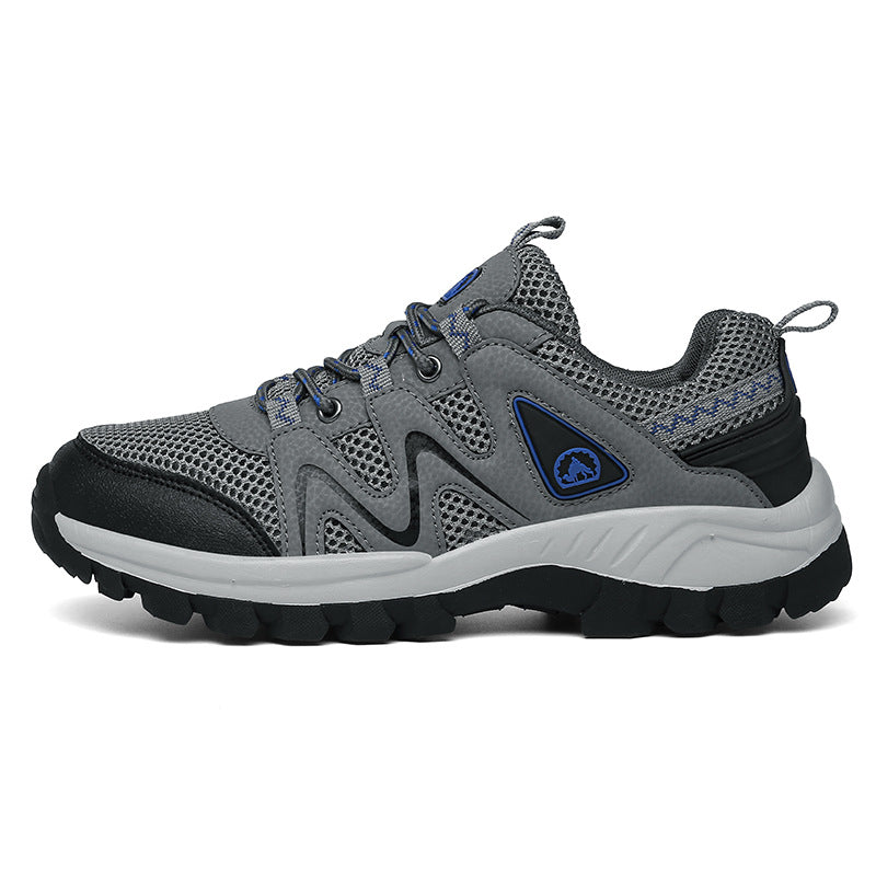 New men's mesh shoes outdoor hiking men's shoes breathable casual shoes fashion trend sports running shoes