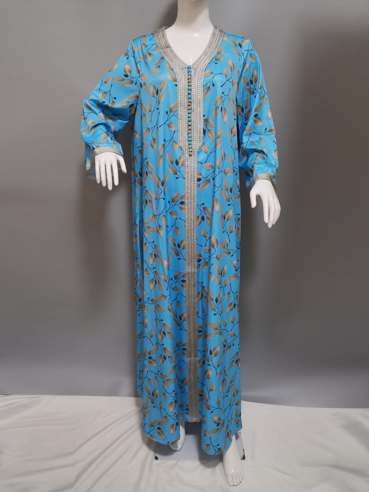 MD Abaya Dubai Turkey Muslim Boho Dress 2021 Women Kaftan Abayas African Print Long Sleeve Dresses Elegant Ladies Wedding Party