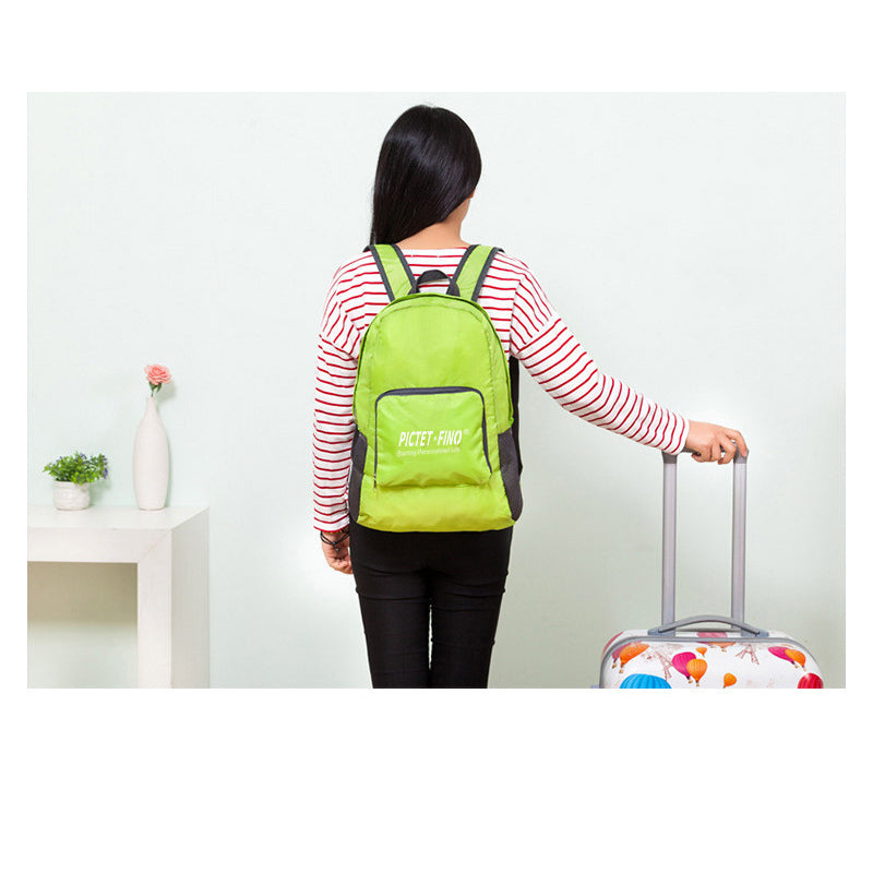 Folding backpack can store folding backpack portable travel backpack outdoor sports daily backpack light travel bag