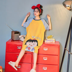 New cotton gauze home comfortable sweat-absorbing suspender nightdress