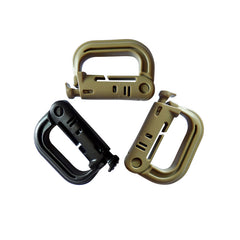 Connecting Lattice Hook Buckle D-Ring Buckle Molle Webbing Backpack Buckle Hasp Lock Steel Lock Camp Hiking Mountaineering Outdoor
