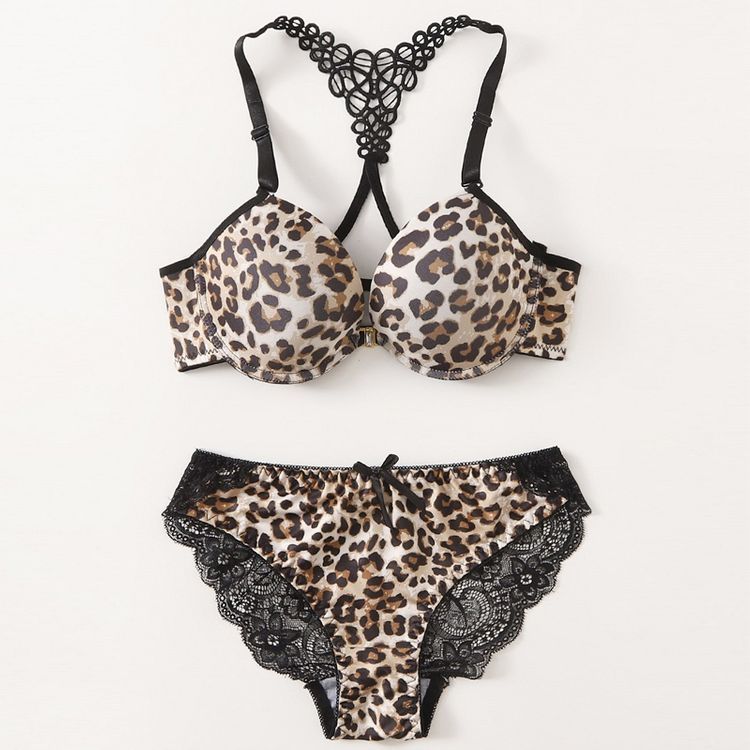 Push Up Underwired Push Up Bra Comfortable Cotton Everyday Bra Set Sexy Lace Underwear Panties Full Coverage Adjustable Breast Lifting Underwear