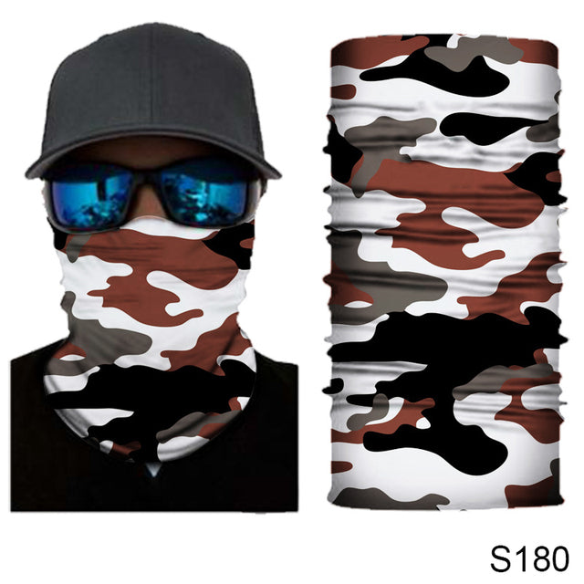 Camouflage Cycling Face Mask Tactical Military Scarf Neck Gaiter Men Seamless Bandana Women Headband Balaclava Tube Face Shield