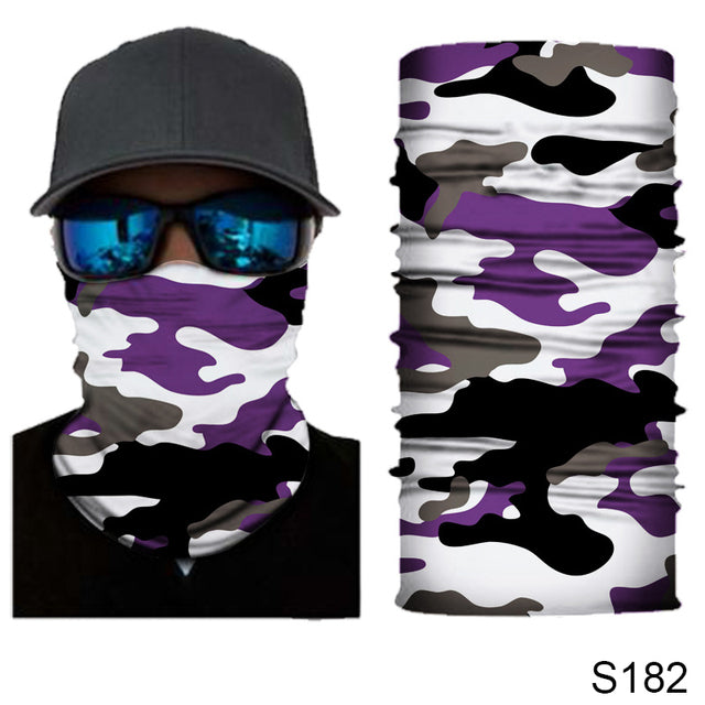 Camouflage Cycling Face Mask Tactical Military Scarf Neck Gaiter Men Seamless Bandana Women Headband Balaclava Tube Face Shield