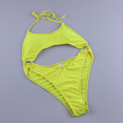 New Backless Swimwear Featured Ring One-Piece Swimsuit