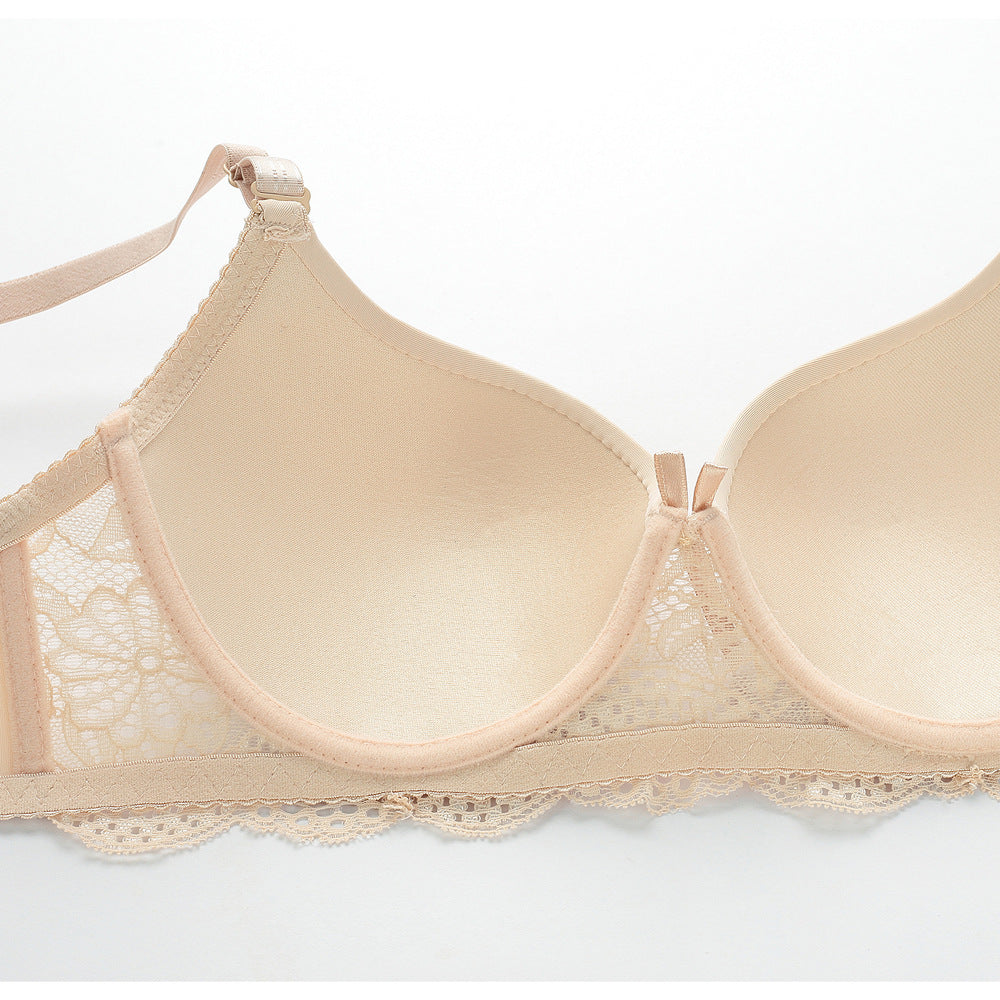 Comfortable Lady Plus Size Sexy Lace Bra Underwear Set