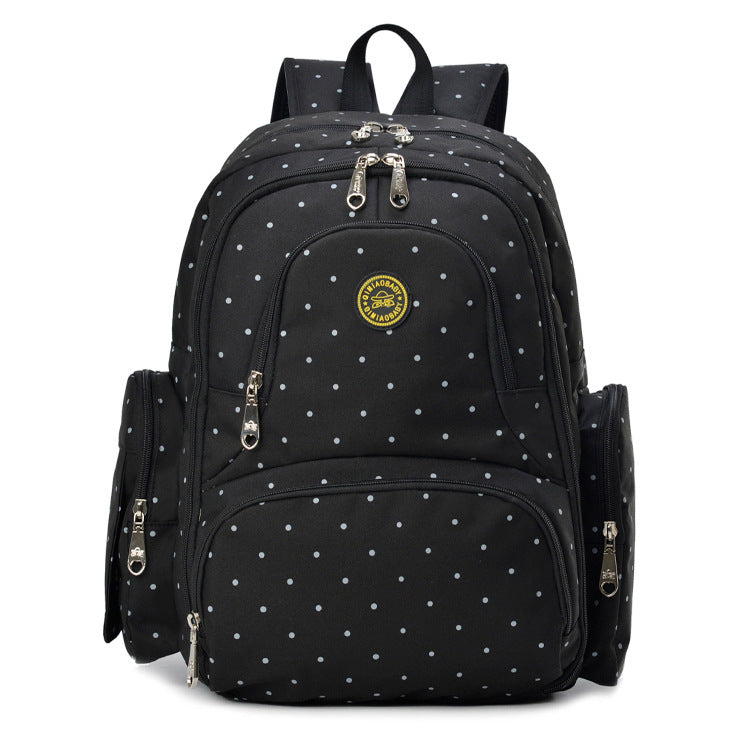 Multifunctional Waterproof Mummy Bag Large Capacity Backpack Simple Three-Piece Set European and American Mother and Baby Backpack