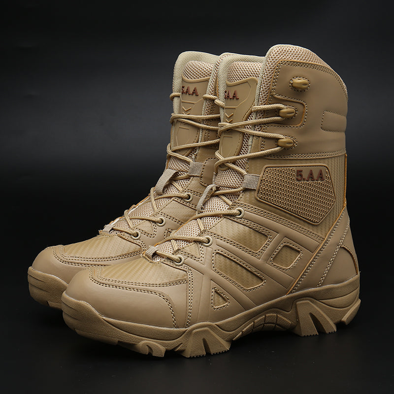 Military fans high-top tactical boots outdoor camping hiking boots men