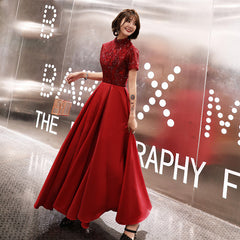 Hot sale new wedding toast bride 2022 new summer slim dress dress women's long banquet red back door evening dress