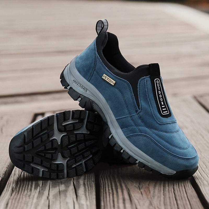New outdoor leisure sports elderly walking shoes men's large size mountaineering running shoes trend fashion breathable fashion trend temperament men'