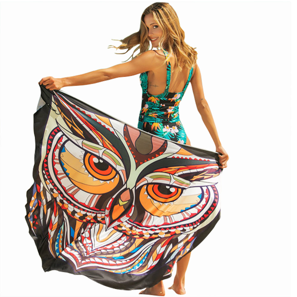 Ladies Fashion Stretch Printed Large Size One Piece Home Furnishing Dress