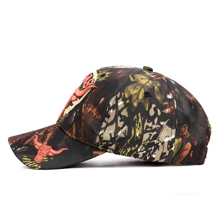 New Camo Bullfight Baseball Cap TEXAS Fishing Caps Men Outdoor Hunting Camouflage Jungle Hat Airsoft Tactical Hiking Casquette Hats