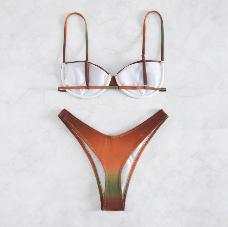 New swimsuit fashion steel bikini ladies European and American split two-piece bikini swimsuit women