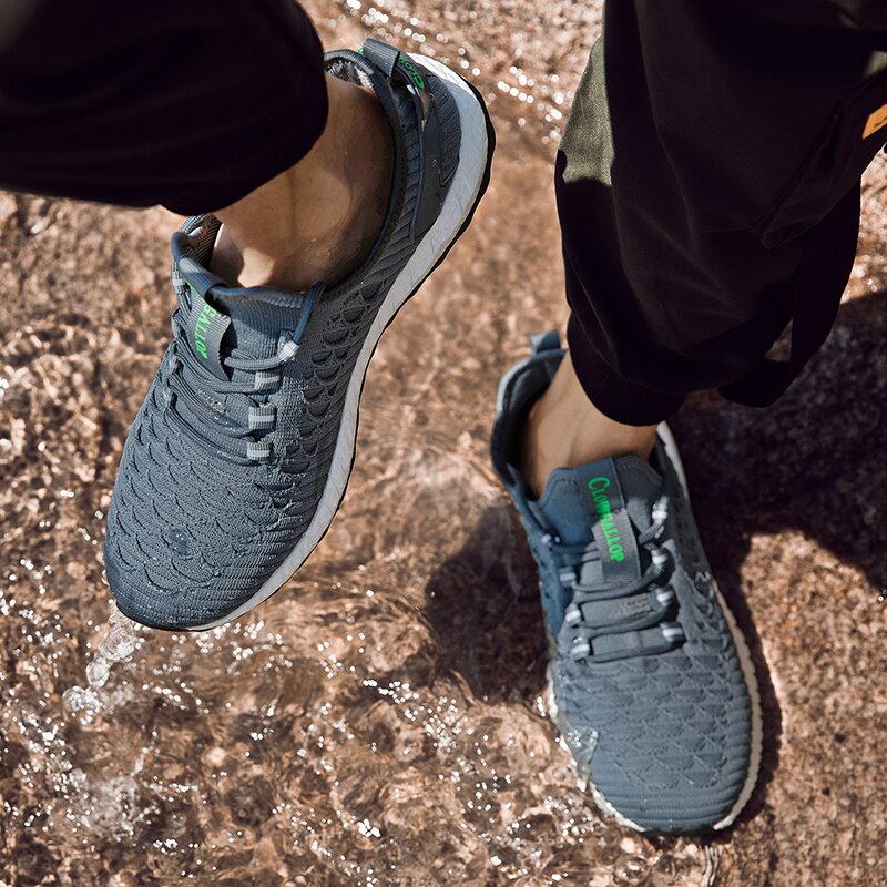 Outdoor waterproof shoes spring and autumn rainproof rainproof antifouling travel shoes non-slip men's and women's sports shoes couples hiking shoes