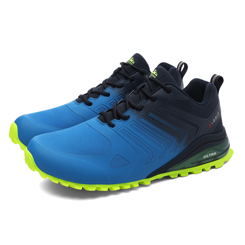 Outdoor running shoes spring and autumn large size air cushion men's shoes outdoor hiking shoes trail running shoes hiking shoes.