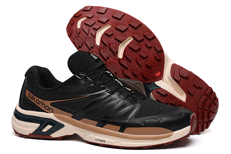 Outdoor Casual SALOMON XT-WINGS 2 Black Brown Vintage Trail Running Sneakers Size 40-46