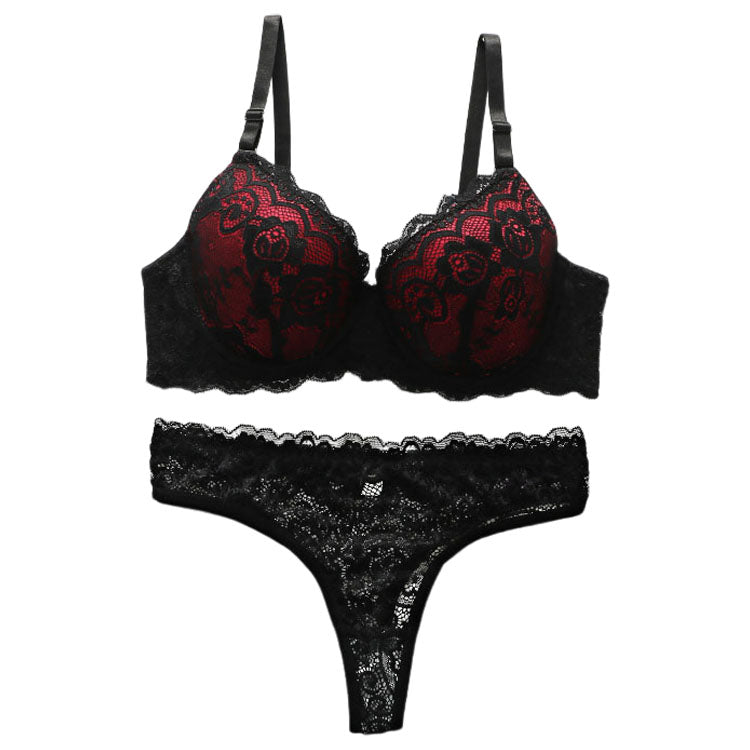 Women's Bra Sexy and Comfortable Recommendation Gather Steel Ring Underwear Set