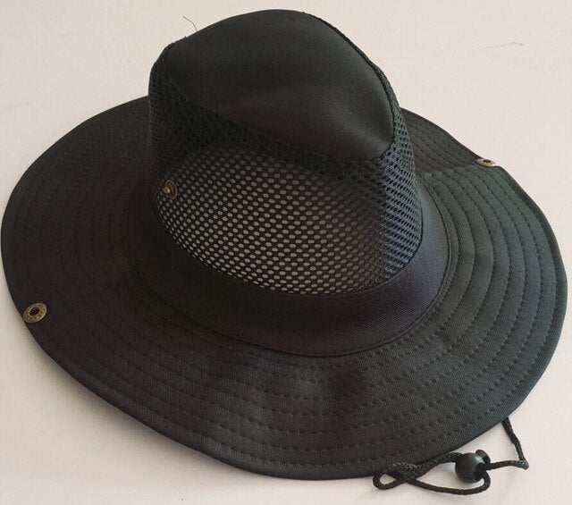 Fishing Caps Men's Outdoor Hat Knight Cap Wide Straw Hat Summer Autumn Tourism Hiking Beach Sun Cap