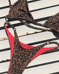 leopard print bikini