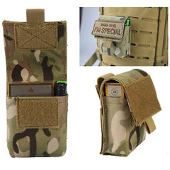 Tactical cigarette case bag military fan outdoor business  waist bag