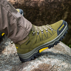 Explosive  -top men's shoes outdoor hiking shoes  wear-resistant rubber outsole hiking shoes large size shoes