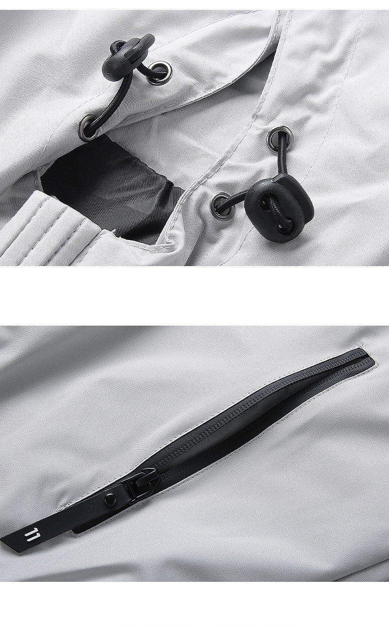 STRAVA Spring Autumn Windproof Cycling Jacket Men Breathable Hooded Blazer Hiking Waterproof Wear Scratch Resistant Riding Jacket Coats