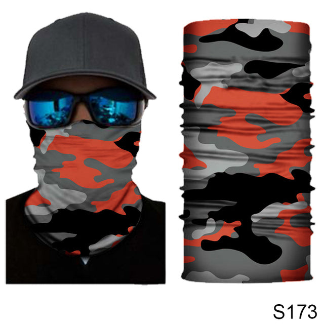 Camouflage Cycling Face Mask Tactical Military Scarf Neck Gaiter Men Seamless Bandana Women Headband Balaclava Tube Face Shield
