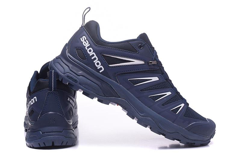 Dark blue and white Salomon outdoor casual retro SPEEDCROSS 17 knitted surface hiking sneakers men's hiking shoes 40-46