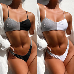NEW Glitter Patchwork Bikini