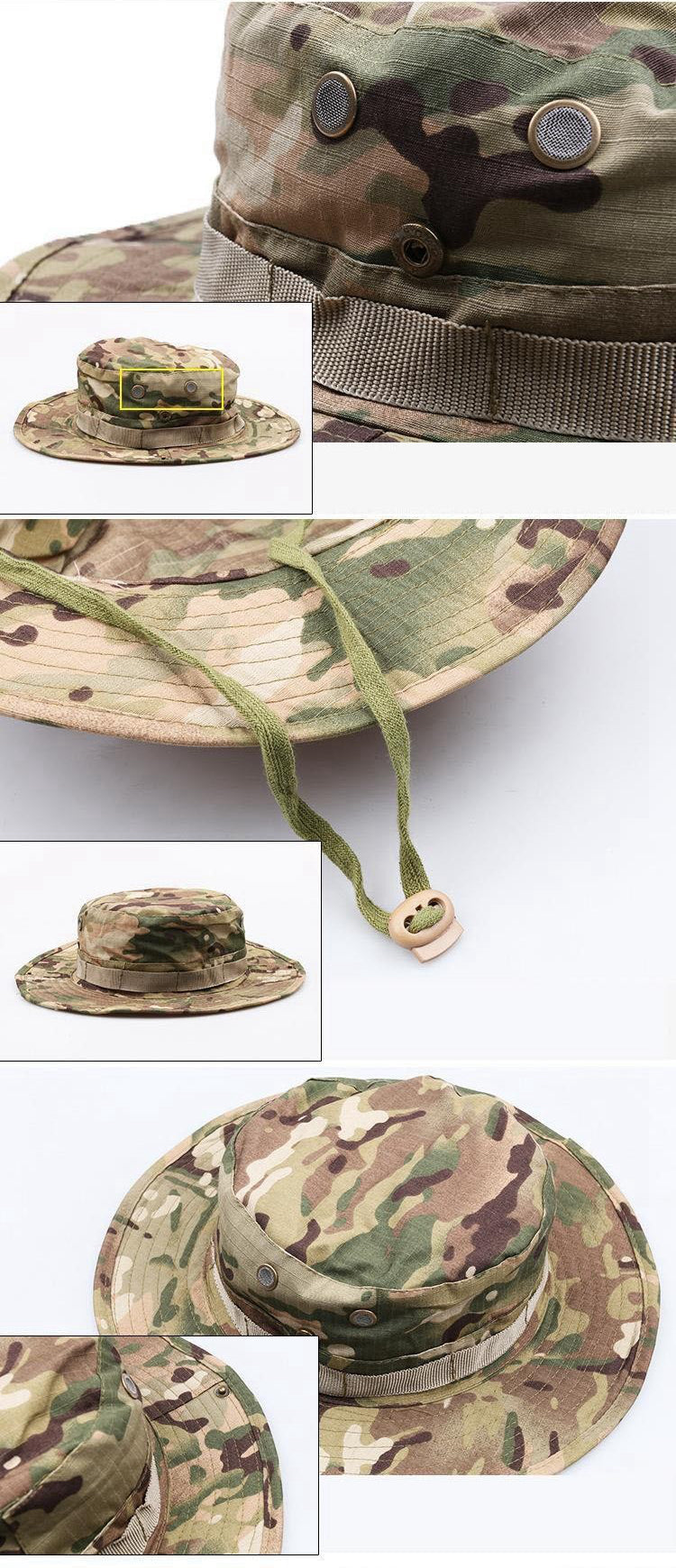 Tactical Army Fisherman Hat Army Fisherman Hat Military Training Visor Outdoor Sports Camouflage Hat Hunting Hiking Hunting Outdoor Hat