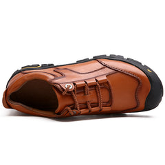 Men's hiking shoes outdoor sports hiking leather top layer cowhide