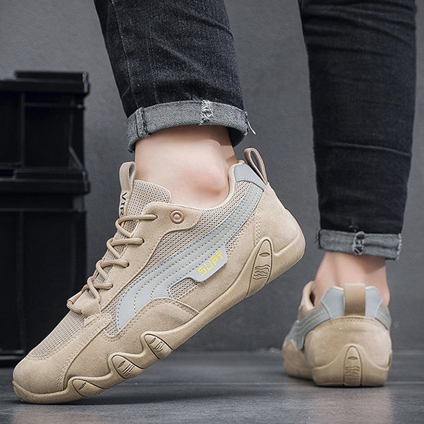 Summer and autumn new fashion breathable construction site work men's shoes  wear-resistant sports casual board shoes men's hiking shoes