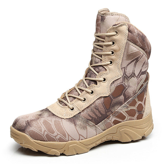Men's desert men's work shoes ankle boots outdoor waterproof hiking camping