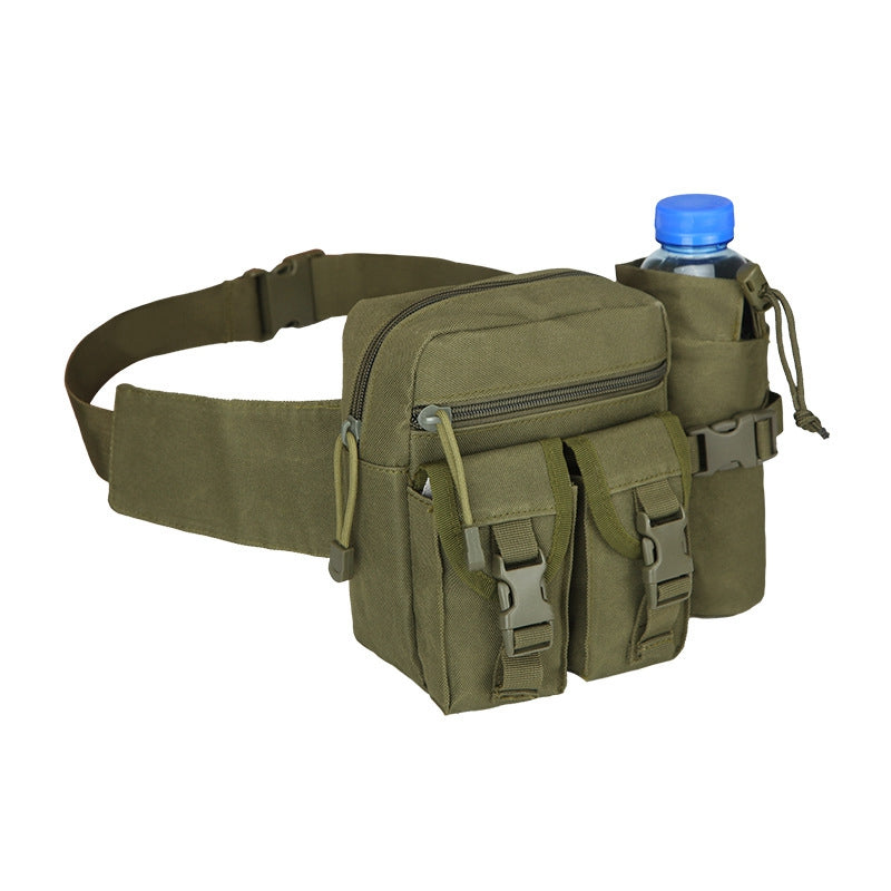 Tactical Men's Waist Bag Nylon Hiking Mountaineering Water Bottle Mobile Phone Bag Outdoor Sports Military Hunting Mountaineering Camping Waist Bag