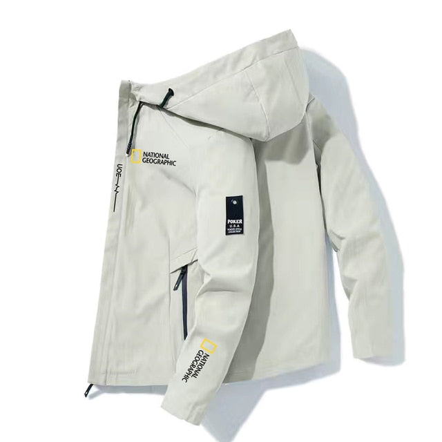 Outdoor camping hiking Jacket 2022 New men breathable waterproof hoodie Trench coat Adventure jacket