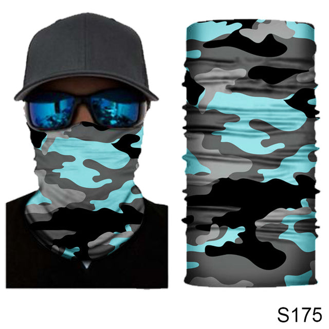 Camouflage Cycling Face Mask Tactical Military Scarf Neck Gaiter Men Seamless Bandana Women Headband Balaclava Tube Face Shield