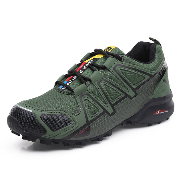 Oversized men's shoes, outdoor sports and leisure shoes, breathable mesh anti-skid travel shoes, running shoes, breathable, fashionable and trendy tem